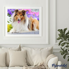 Cargar imagen en el visor de la galería, Punto De Cruz Diamante - Punto De Cruz Diamante - Collie Perro - Figuredart - Mascotas Punto De Cruz Diamante Animales