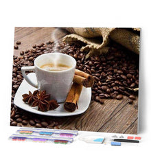 Cargar imagen en el visor de la galería, Punto De Cruz Diamante - Punto De Cruz Diamante - El Café Y Canela - Figuredart - Cocina Punto De Cruz Diamante Cocina