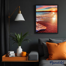 Cargar imagen en el visor de la galería, Punto De Cruz Diamante - Punto De Cruz Diamante - Espuma En La Playa - Figuredart - Paisajes Punto De Cruz Diamante Paisajes