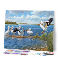 Cargar imagen en el visor de la galería, Punto De Cruz Diamante - Punto De Cruz Diamante - Pelícanos - Figuredart - Mascotas Punto De Cruz Diamante Animales