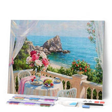 Cargar imagen en el visor de la galería, Punto De Cruz Diamante - Punto De Cruz Diamante - Vistas Al Mar - Figuredart - Flores Paisajes Punto De Cruz Diamante Flores Punto De Cruz