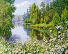 Cargar imagen en el visor de la galería, Punto De Cruz Diamante - Punto De Cruz Diamante - Cerca Del Lago - Figuredart - Paisajes Punto De Cruz Diamante Paisajes