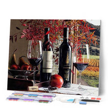 Cargar imagen en el visor de la galería, Punto De Cruz Diamante - Punto De Cruz Diamante - Vino Tinto - Figuredart - Cocina Punto De Cruz Diamante Cocina