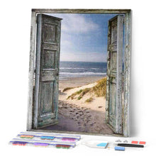 Cargar imagen en el visor de la galería, Punto De Cruz Diamante - Punto De Cruz Diamante - Puerta De Acceso A La Playa - Figuredart - Paisajes Punto De Cruz Diamante Paisajes