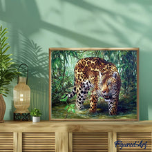 Cargar imagen en el visor de la galería, Punto De Cruz Diamante - Punto De Cruz Diamante - Leopardo En La Selva - Figuredart - Leopardos Mascotas Punto De Cruz Diamante Animales