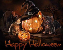 Cargar imagen en el visor de la galería, Punto De Cruz Diamante - Punto De Cruz Diamante - Happy Halloween - Figuredart - Halloween Punto De Cruz Diamante Religión
