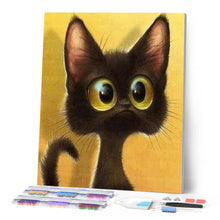 Cargar imagen en el visor de la galería, Punto De Cruz Diamante - Punto De Cruz Diamante - Gato Sorprendido - Figuredart - Gatos Mascotas Punto De Cruz Diamante Animales