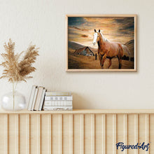 Cargar imagen en el visor de la galería, Punto De Cruz Diamante - Punto De Cruz Diamante - Caballo En La Oscuridad - Figuredart - Caballos Mascotas Punto De Cruz Diamante Animales