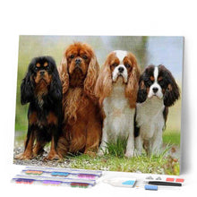 Cargar imagen en el visor de la galería, Punto De Cruz Diamante - Punto De Cruz Diamante - Familia De Perritos - Figuredart - Mascotas Punto De Cruz Diamante Animales