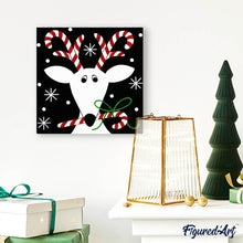 Cargar imagen en el visor de la galería, Punto De Cruz Diamante - Punto De Cruz Diamante - Reno De La Navidad - Figuredart - Navidad Otros Punto De Cruz Diamante Otros Renos