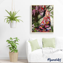 Cargar imagen en el visor de la galería, Punto De Cruz Diamante - Punto De Cruz Diamante - Vestido De La Flor - Figuredart - Flores Punto De Cruz Diamante Flores