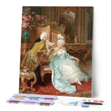Cargar imagen en el visor de la galería, Punto De Cruz Diamante - Punto De Cruz Diamante - En El Salón - Figuredart - Punto De Cruz Diamante Romanticismo Romántico