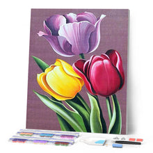 Cargar imagen en el visor de la galería, Diamond Painting - Tulipanes en color