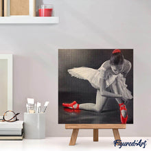 Cargar imagen en el visor de la galería, Punto De Cruz Diamante - Punto De Cruz Diamante - Bailarina Y Zapatos Rojos - Figuredart - Baile Punto De Cruz Diamante Baile