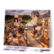 Cargar imagen en el visor de la galería, Diamond Painting - Restaurante en la plaza