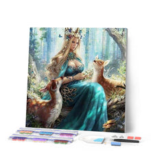 Cargar imagen en el visor de la galería, Punto De Cruz Diamante - Punto De Cruz Diamante - Hada Y Cervatillos En El Bosque - Figuredart - Mascotas Punto De Cruz Diamante Animales