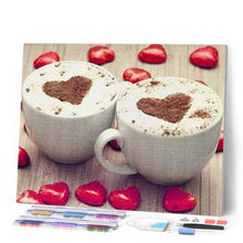 Cargar imagen en el visor de la galería, Punto De Cruz Diamante - Punto De Cruz Diamante - Dúo Cafés - Figuredart - Cocina Punto De Cruz Diamante Cocina