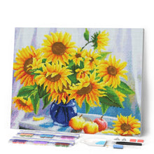 Cargar imagen en el visor de la galería, Diamond Painting - Jarrón de girasol en la mesa