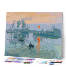 Cargar imagen en el visor de la galería, Diamond Painting - Impresión, sol naciente - Monet