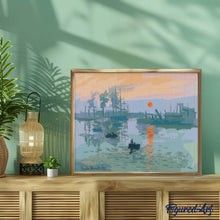 Cargar imagen en el visor de la galería, Diamond Painting - Impresión, sol naciente - Monet