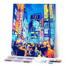 Cargar imagen en el visor de la galería, Punto de Cruz Diamante - Diamond Painting - Tokyo shibuya
