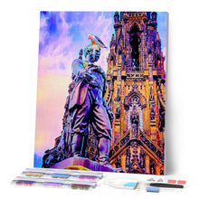 Cargar imagen en el visor de la galería, Punto de Cruz Diamante - Diamond Painting - Estatua de Edimburgo