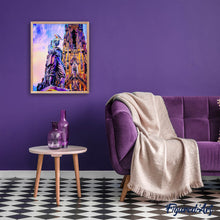 Cargar imagen en el visor de la galería, Punto de Cruz Diamante - Diamond Painting - Estatua de Edimburgo 40x50cm con bastidor montado