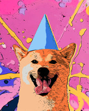 Cargar imagen en el visor de la galería, Punto de Cruz Diamante - Perro sonriendo pop art
