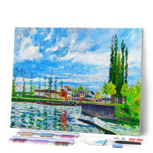 Cargar imagen en el visor de la galería, Diamond Painting - L'Ecluse en Pontoise - Camille Pissarro