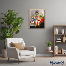 Cargar imagen en el visor de la galería, Diamond Painting - Flores y frutas - Herman Henstenburgh 40x50cm con bastidor montado