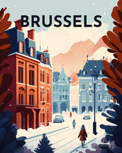 Cargar imagen en el visor de la galería, Diamond Painting - Póster de viaje Bruselas