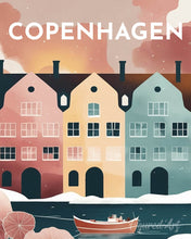 Cargar imagen en el visor de la galería, Diamond Painting - Póster de viaje Copenhague