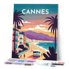 Cargar imagen en el visor de la galería, Diamond Painting - Póster de viaje Cannes