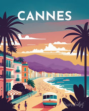 Cargar imagen en el visor de la galería, Diamond Painting - Póster de viaje Cannes