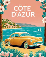 Cargar imagen en el visor de la galería, Diamond Painting - Póster de viaje Costa Azul