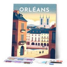 Cargar imagen en el visor de la galería, Diamond Painting - Póster de viaje Orleans