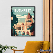 Cargar imagen en el visor de la galería, Diamond Painting - Póster de viaje Budapest