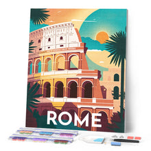Cargar imagen en el visor de la galería, Diamond Painting - Póster de viaje Roma