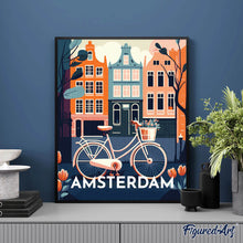 Cargar imagen en el visor de la galería, Diamond Painting - Póster de viaje Ámsterdam
