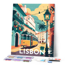 Cargar imagen en el visor de la galería, Diamond Painting - Póster de viaje Lisboa