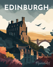 Cargar imagen en el visor de la galería, Diamond Painting - Póster de viaje Edimburgo