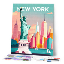 Cargar imagen en el visor de la galería, Diamond Painting - Póster de viaje Nueva York