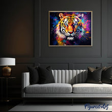 Cargar imagen en el visor de la galería, Diamond Painting - Tigre Abstracto Colorido