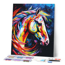 Cargar imagen en el visor de la galería, Diamond Painting - Caballo Abstracto Colorido