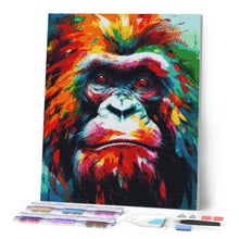 Cargar imagen en el visor de la galería, Diamond Painting - Orangután Abstracto Colorido