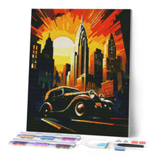 Cargar imagen en el visor de la galería, Diamond Painting - Coche Art Deco en Nueva York