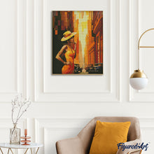Cargar imagen en el visor de la galería, Diamond Painting - Mujer Art Deco en la ciudad