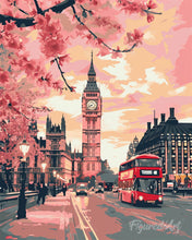 Cargar imagen en el visor de la galería, Diamond Painting - Diamond Painting - Londres en Flor 40x50cm con bastidor montado