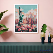 Cargar imagen en el visor de la galería, Diamond Painting - Nueva York en Flor 40x50cm con bastidor montado