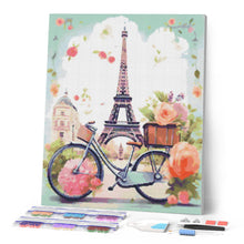 Cargar imagen en el visor de la galería, Diamond Painting - París en Flor 40x50cm con bastidor montado
